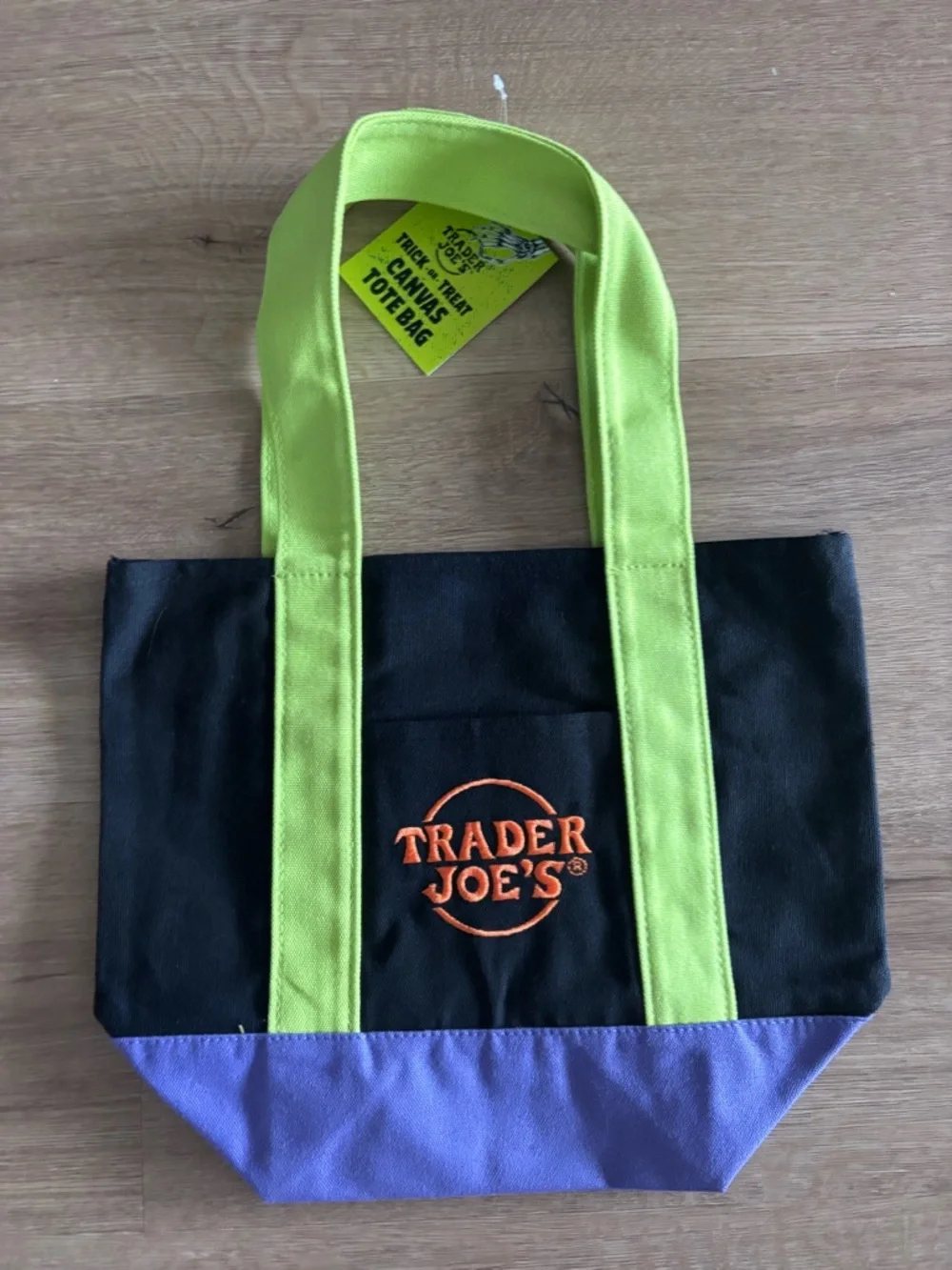 NWT Limited Edition 2025 Trick or Treat Trader Joe’s Mini Canvas Tote Bag - Picture 2 of 2